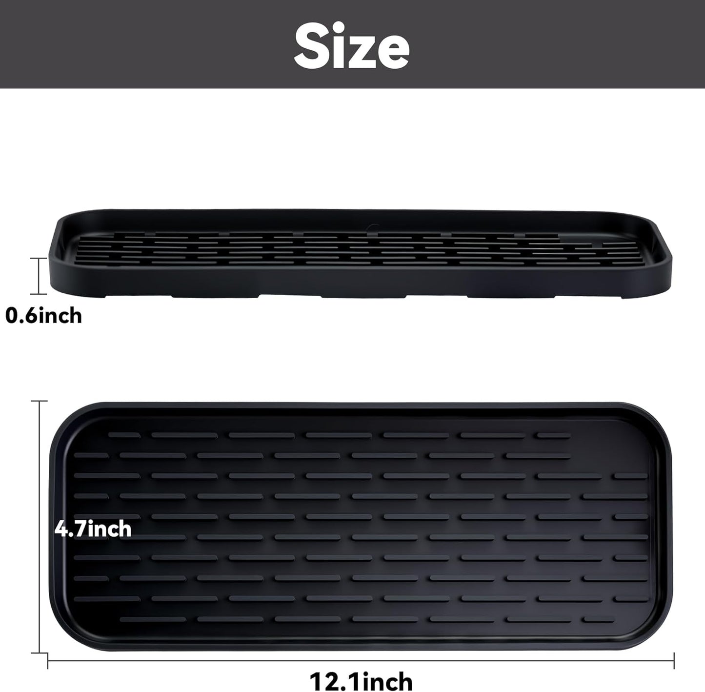 Drip Pan Compatible with 1 Gallon Drink Dispenser, 1 Pcs Silicone Tray Mat for DD&HAPP 1 Gallon Glass Drink Dispenser