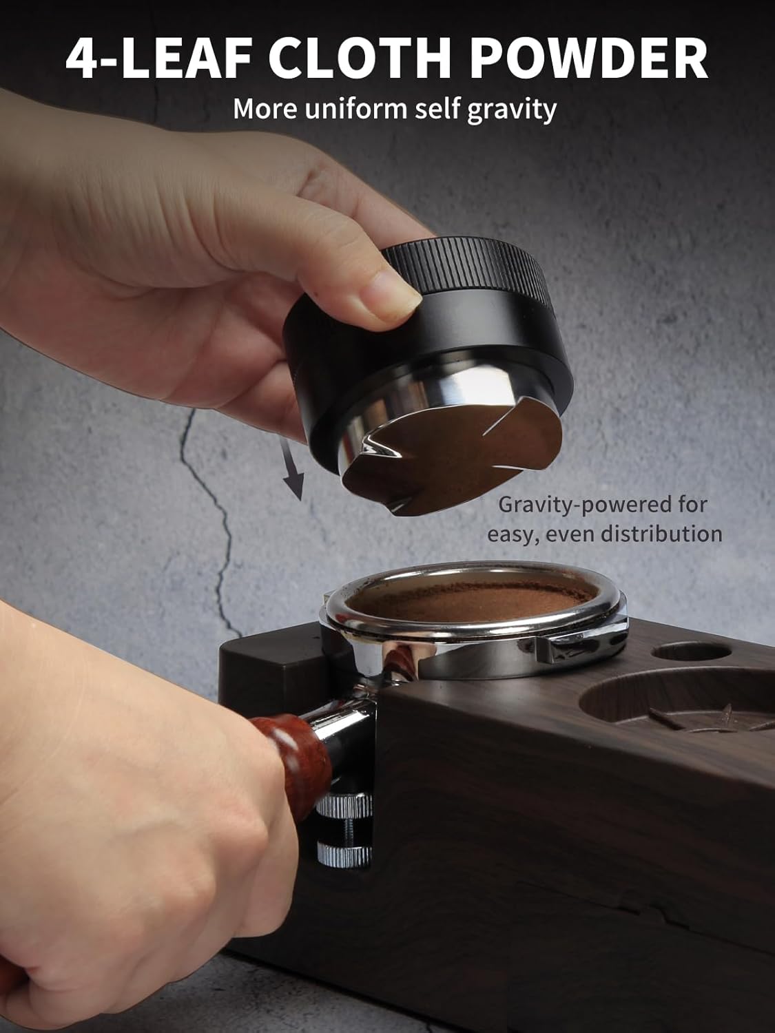 53.3mm Espresso Accessories，53.3mm Espresso Tamper Tools, Spring-Loaded Coffee Tamper, Coffee Distributorr, Puck Screen, Anti Slip Mats Coffee Tamper for 54mm Portafilter