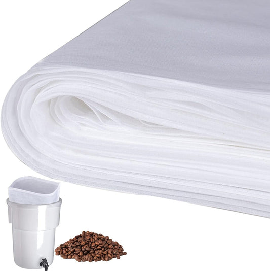 100 Pack Cold Brew Coffee Filters, 20" X 20" Commercial Cold Brew Bags, Brew Up To 5 LBS Coffee, Filter Bag, 5 Gallon Coffee Filter
