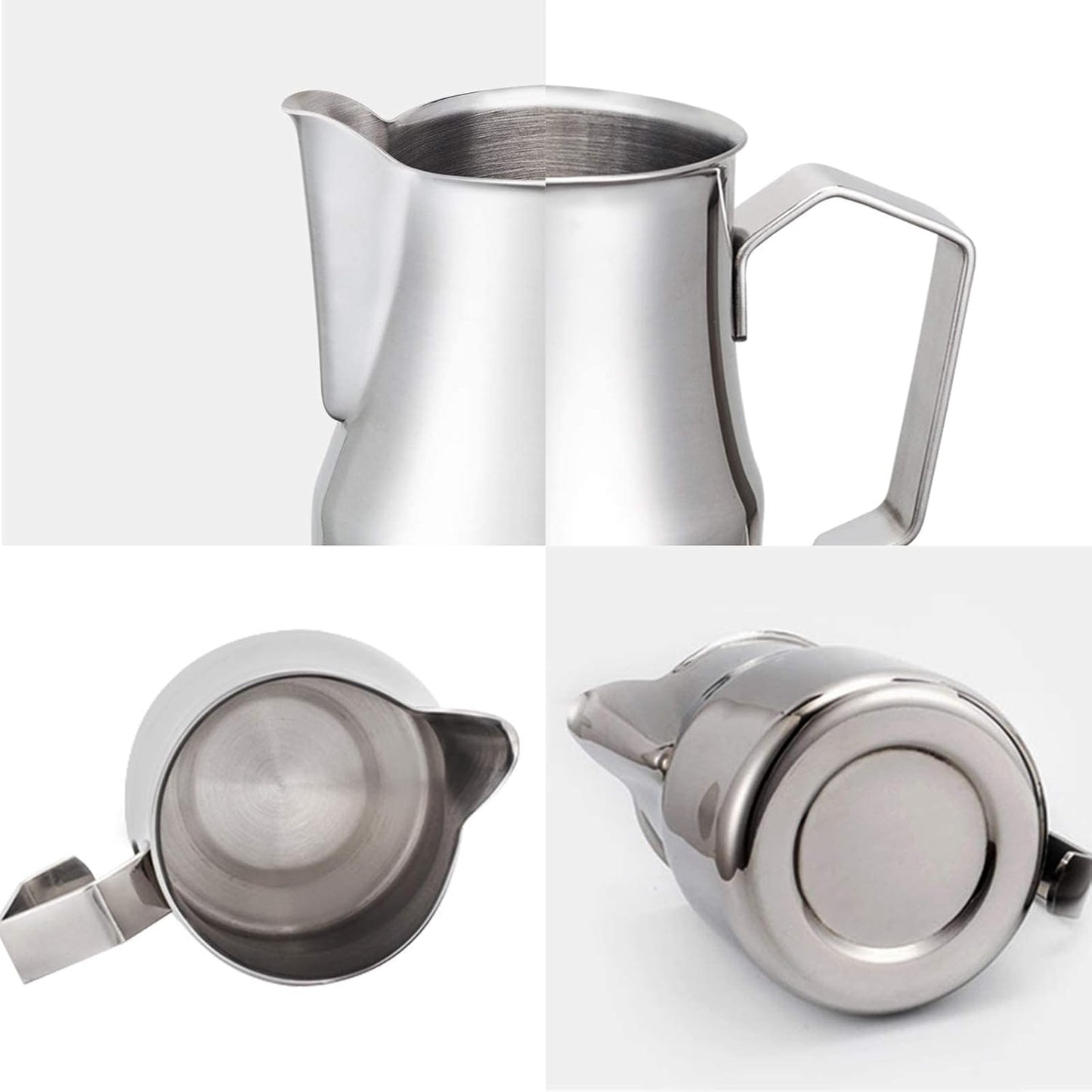 Easyworkz Espresso Steaming Pitcher Stainless Steel 12 oz Coffee Frothing Picther Milk Jug Cappuccino Latte Art Cup