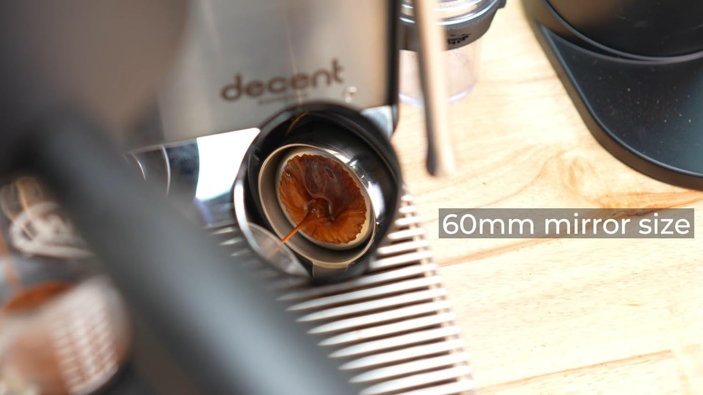 Espresso Shot Mirror for Bottomless Portafilter (Black)