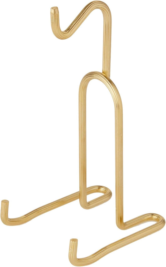 Bard's Demi-tasse Gold-toned Cup and Saucer Stand, 5.5" H x 2.75" W x 3.25" D (For 2-3 Fluid Ounce Espresso Cups), Pack of 3