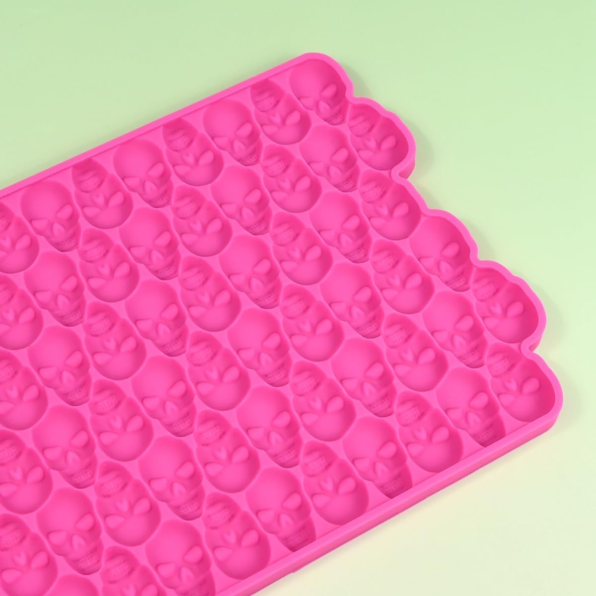 mostsom Silicone Mold 3D Hollow Out Lace Molds 3D Skull Cake Lace Mat Halloween Silicone Mould Fondant Mold Chocolate Stencil Cake Decorating Border Bakeware (K_ Skull Shape)