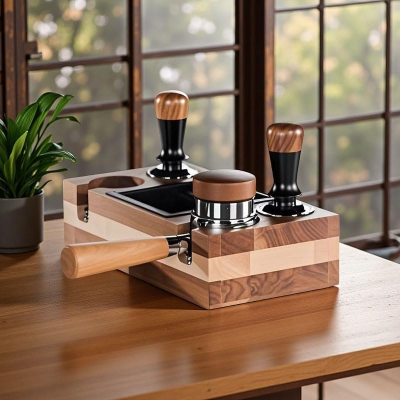 51mm Espresso Tamper, Premium Barista Coffee Tamper, 30lbs Replacement Springs Calibrated Tamper,Stainless Steel Base Tamper Fits for All 51mm Portafilters,Espresso Accessories