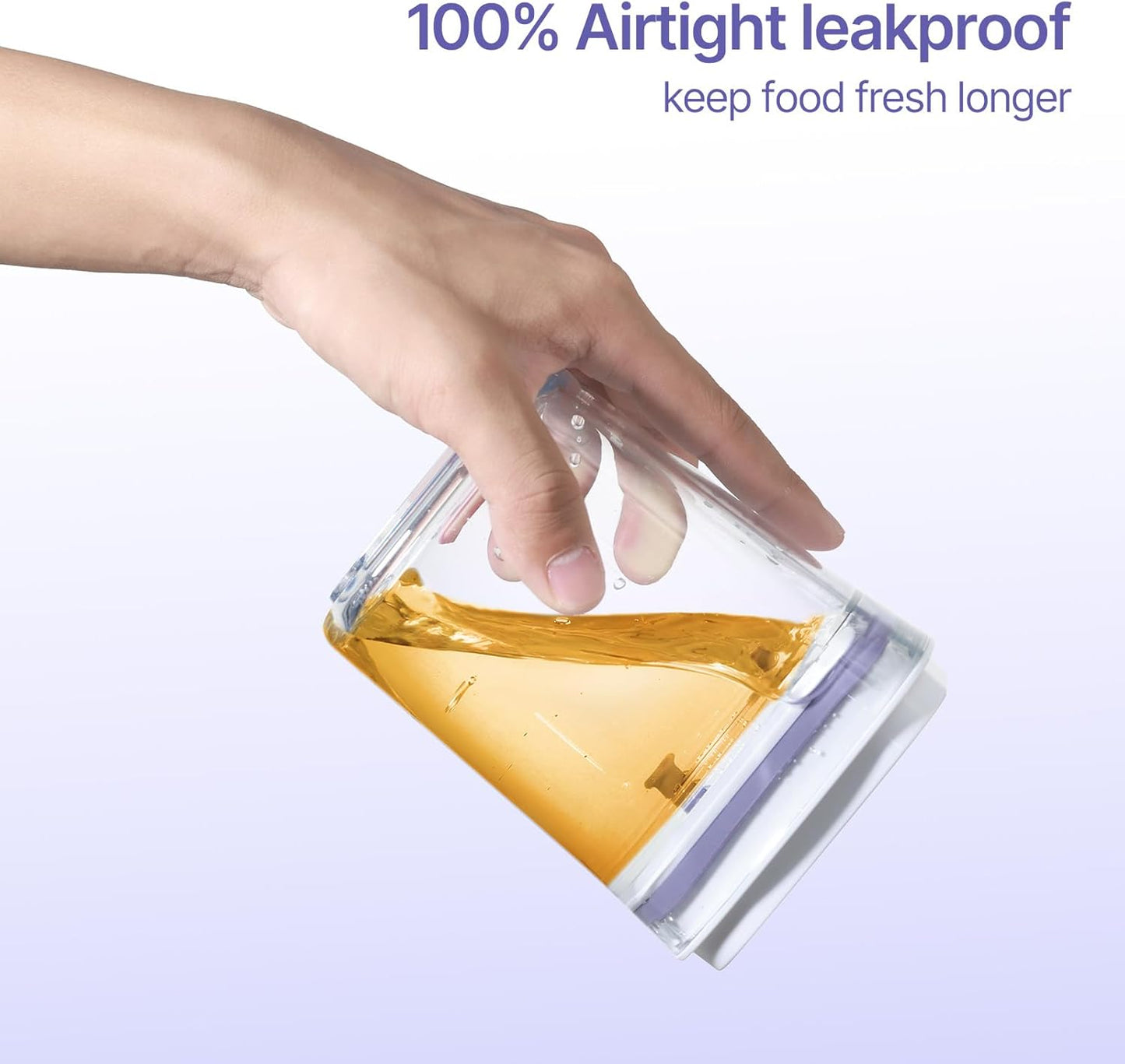 Food Airtight Containers storage with Lids One Button Open/POP UP/Kitchen Storage Organization for Coffee Tea Brown Sugar Cereals 950ml x 1