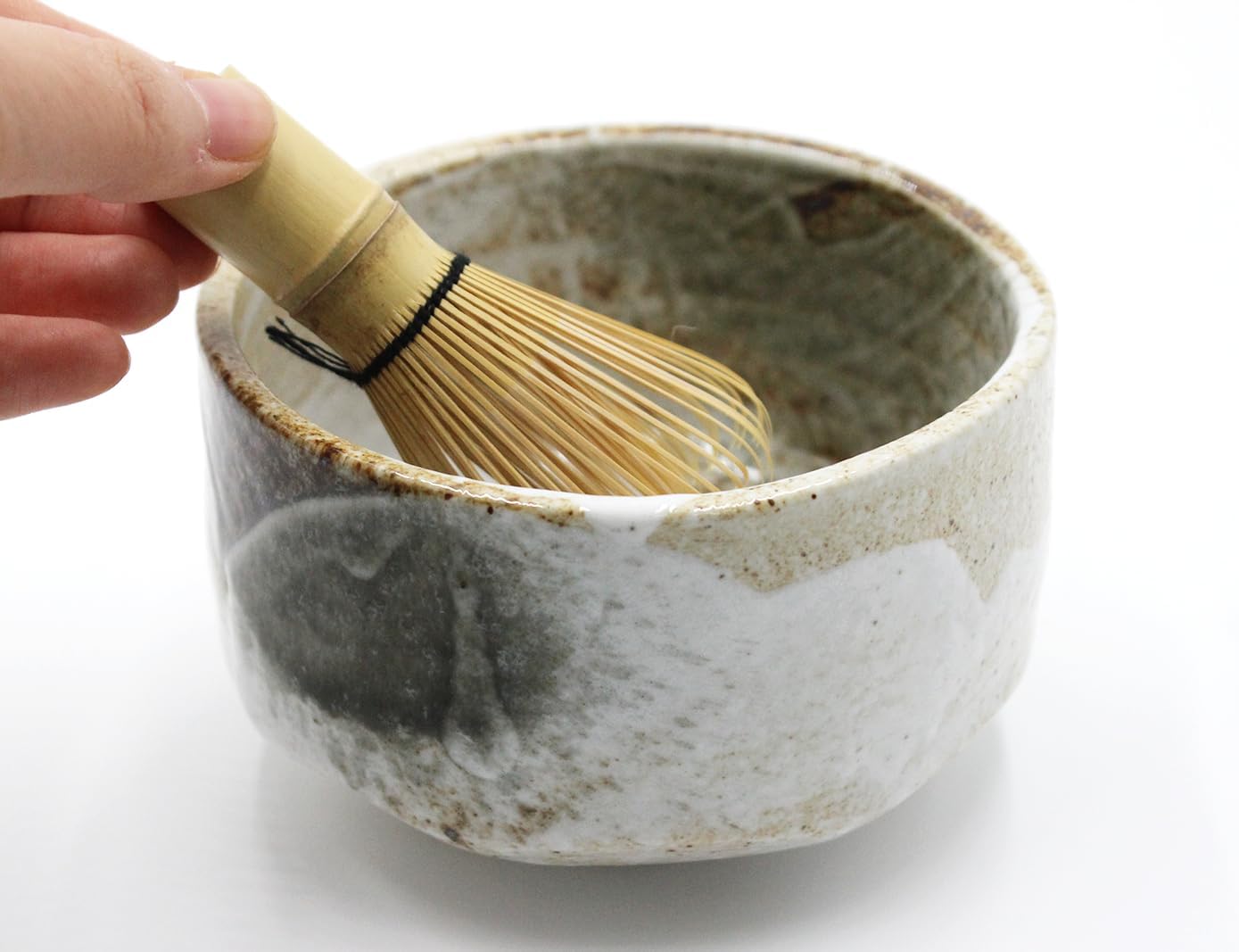 Japanese Traditional Handcrafted Mino Matcha Chawan Tea Bowl Cup Ceremony Tableware Pottery (Yuki Shino)