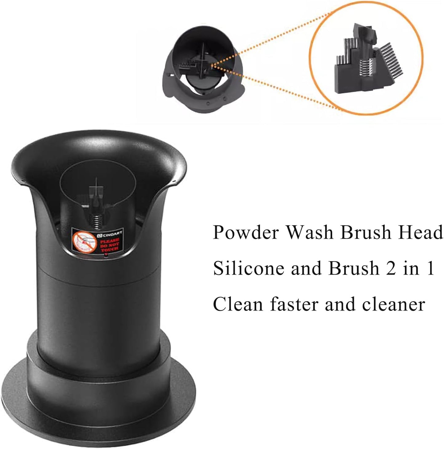 Automatic coffee grounds cleaning machine Coffee Grounds Handle Cleaner No Rag Wash Lazy Electric Home Commercial