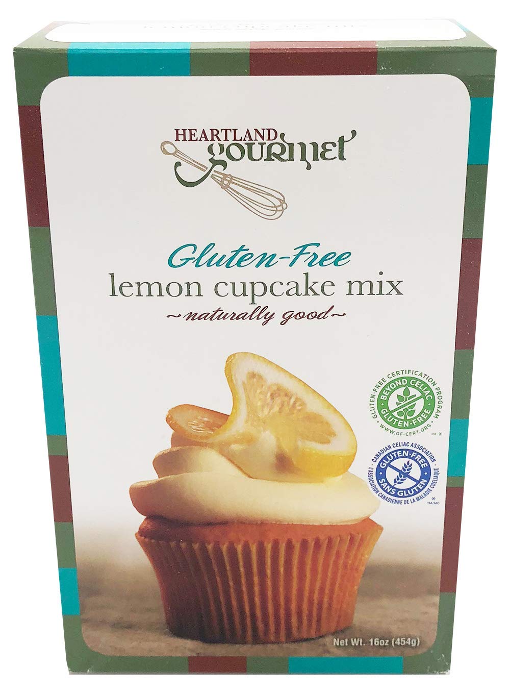 Heartland Gourmet: Gluten Free Lemon Cupcake Mix - Rich and Decadent - Certified Gluten Free Ingredients - All Purpose - Safe for Celiac Diet