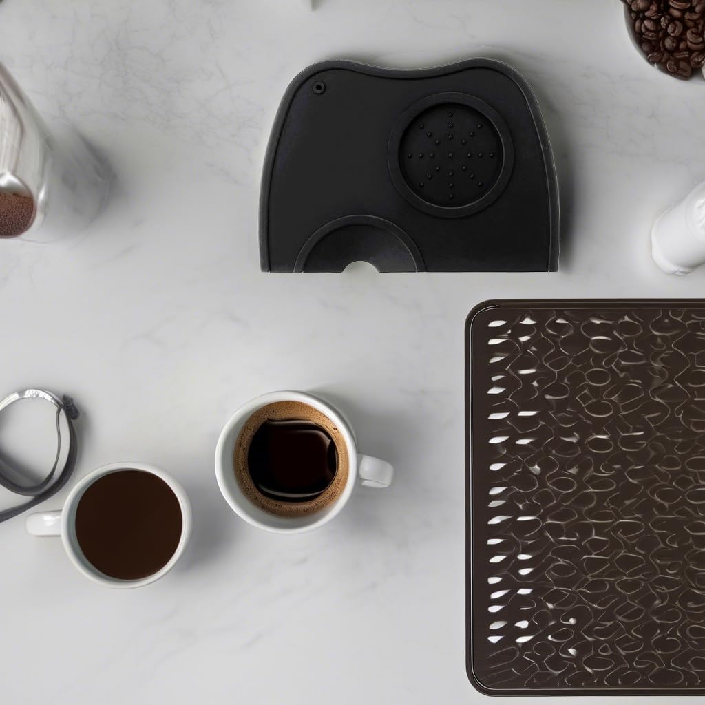 Coffee Tamper Mat Silicone Corner Tamping Mat (Medium)