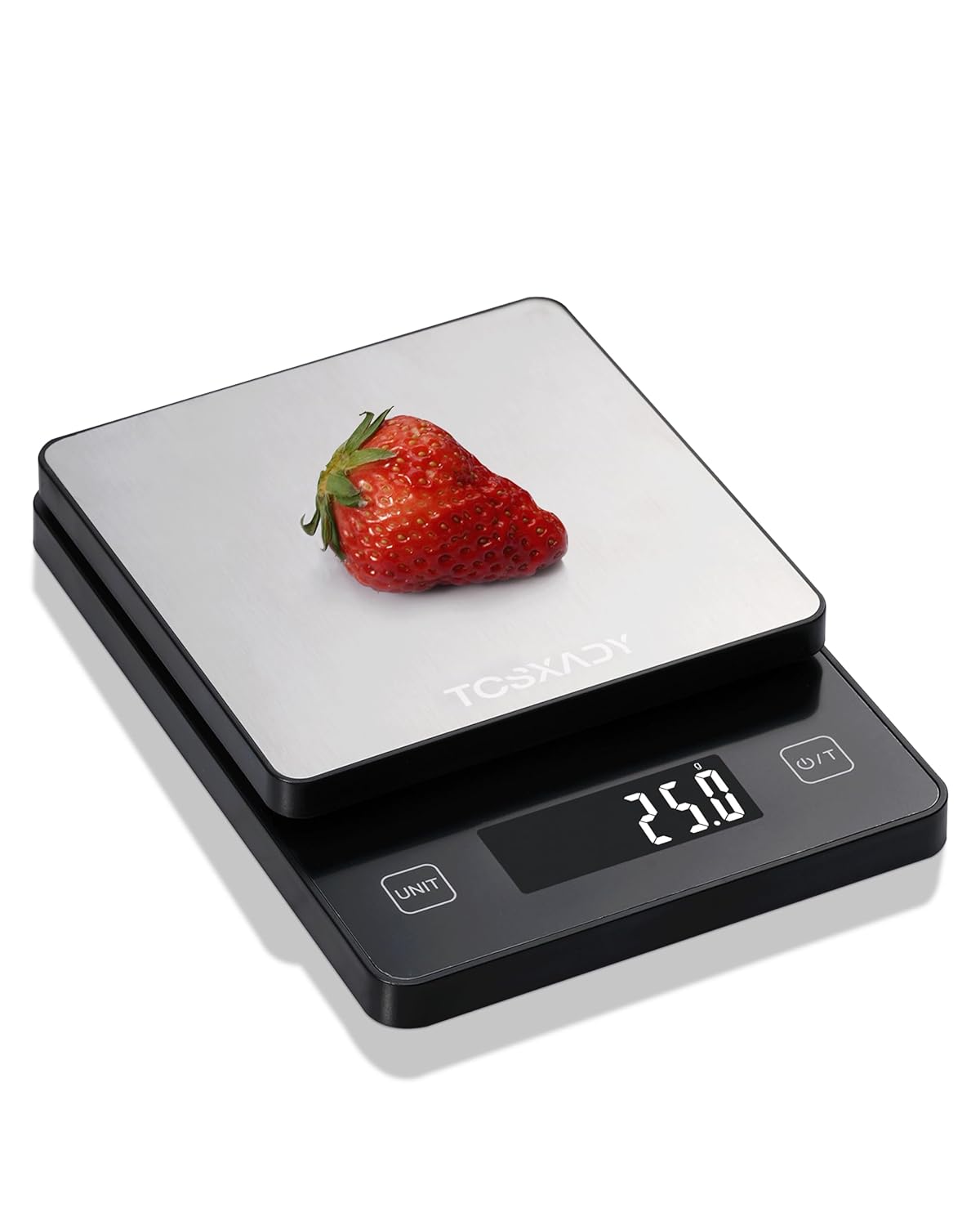 Food Scale, 11lb Digital Kitchen Scale with 10 Units LCD Display and Tare Function, 0.05oz/1g Precise Graduation, Compact Design for Baking, Healthy Cooking,Meal Prep, 304 Stainless Steel