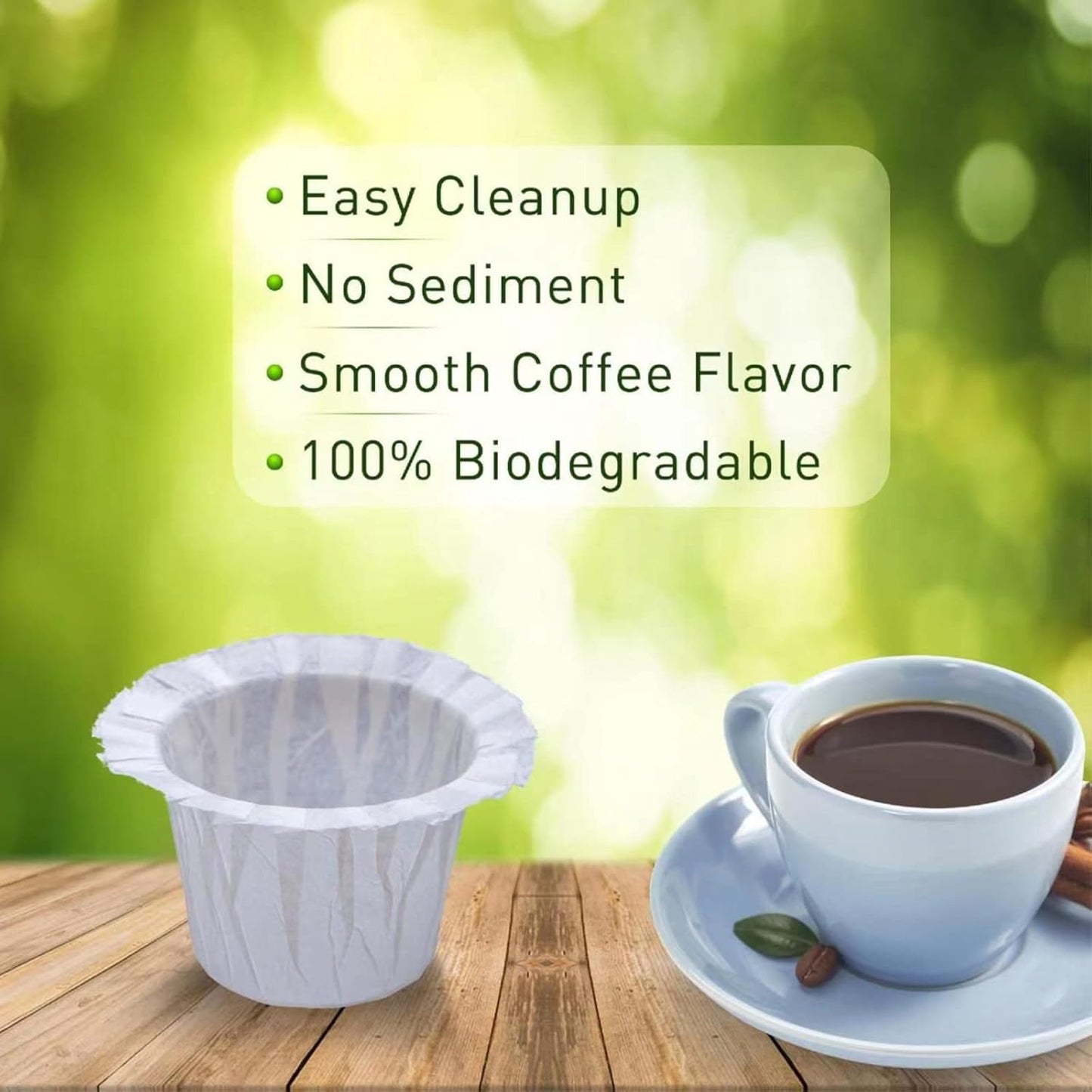 4 Pack Reusable K Cup Coffee Pods with 100 Count Disposable Coffee Paper Filters,Compatible with Keurig Single Serve Coffee Maker 2.0 & 1.0