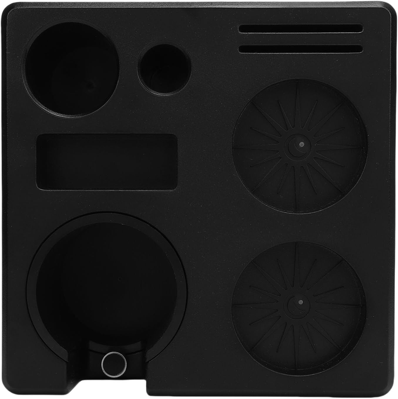 Coffee Tamping Station Organizer ABS Tamper Storage Holder Stand with Drawer for Portafilter Distributor Home Cafe