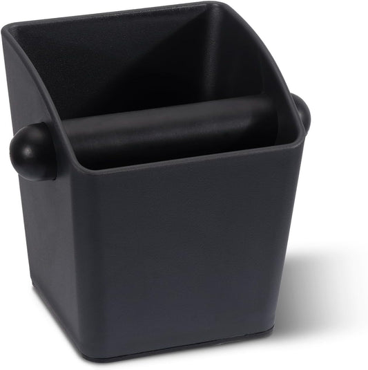 Espresso Knock Box - Shock-Absorbent Durable ABS Coffee Grounds Knock Box with Removable Detachable Knock Bar and Non-Slip Base for Father's Day Gift