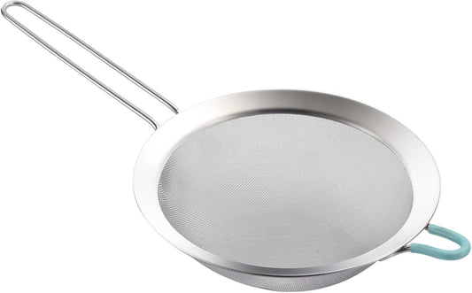 304 Stainless Steel Fine Mesh Strainers for Kitchen, Colander-Skimmer with Handle, Sieve Sifters for Food, Tea, Rice, Oil, Noodles, Fruits, Vegetable