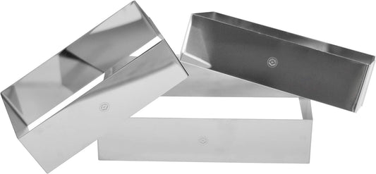 NewlineNY Stainless Steel Cake Mousse Ring Molding Forming (Rectangular Cake Pastry Rings)