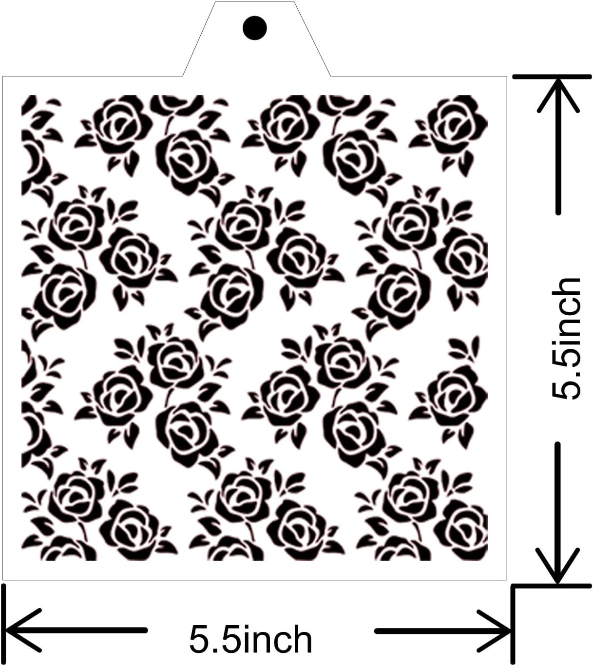 Stencil Genie 16 Pcs 5.5x5.5in Baking Stencils for Royal Icing, Airbrush; Sugar Cookies; Craft Painting