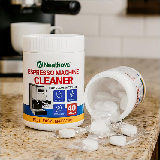 Coffee Machine Cleaner Descaler Tablets - 40 Count, Used for Nespresso, Keurig, Ninja, Delonghi, Miele, Coffee Maker Pot Descaling & Cleaning Tabs, Descale Drip Coffe And Espresso Machines