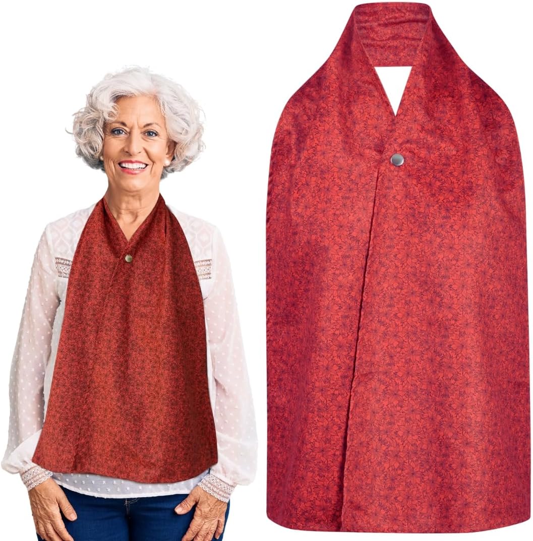 Adult Bib Scarf - Dignified Alternative to Bibs | Washable and Reusable Clothing Protectors for Eating
