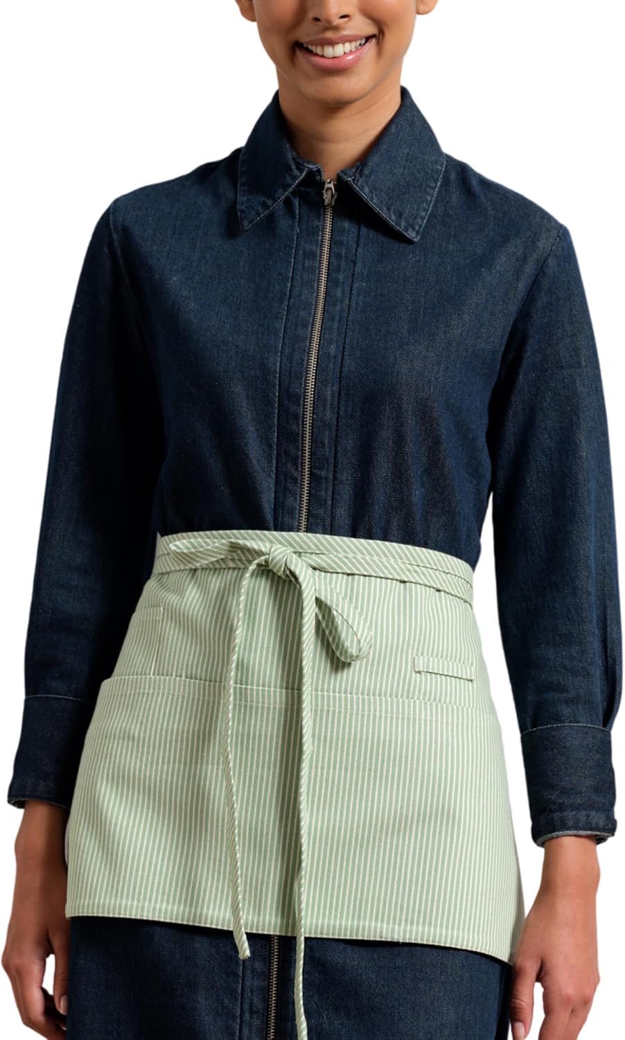 MEEMA Waist Apron with 3 Pockets | Waitress Apron | Waitress Apron with Pockets | Half Aprons With Pockets | Server Aprons Women