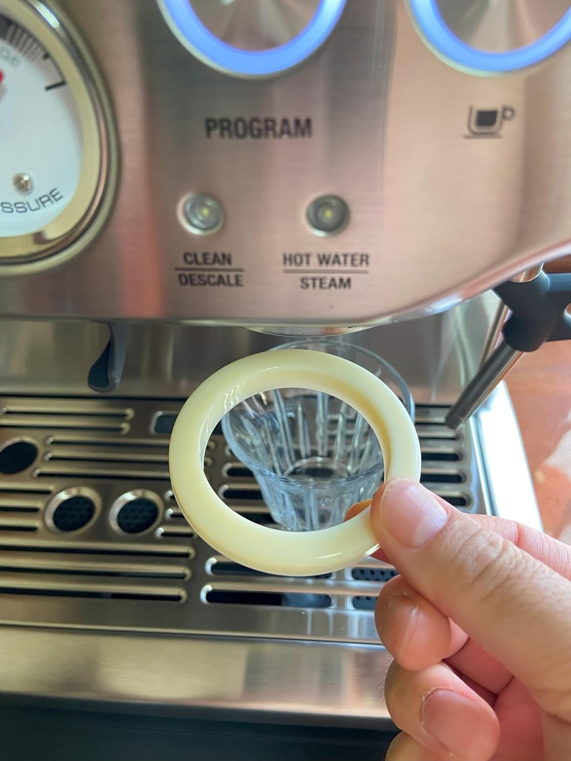 54mm Silicone Gasket Sealing Ring Compatible with Breville Espresso Machine 878/870/860/840/810/500/450/Sage 500/870/875/880/810/878 Grouphead Gasket Replacement BPA Free-2pcs