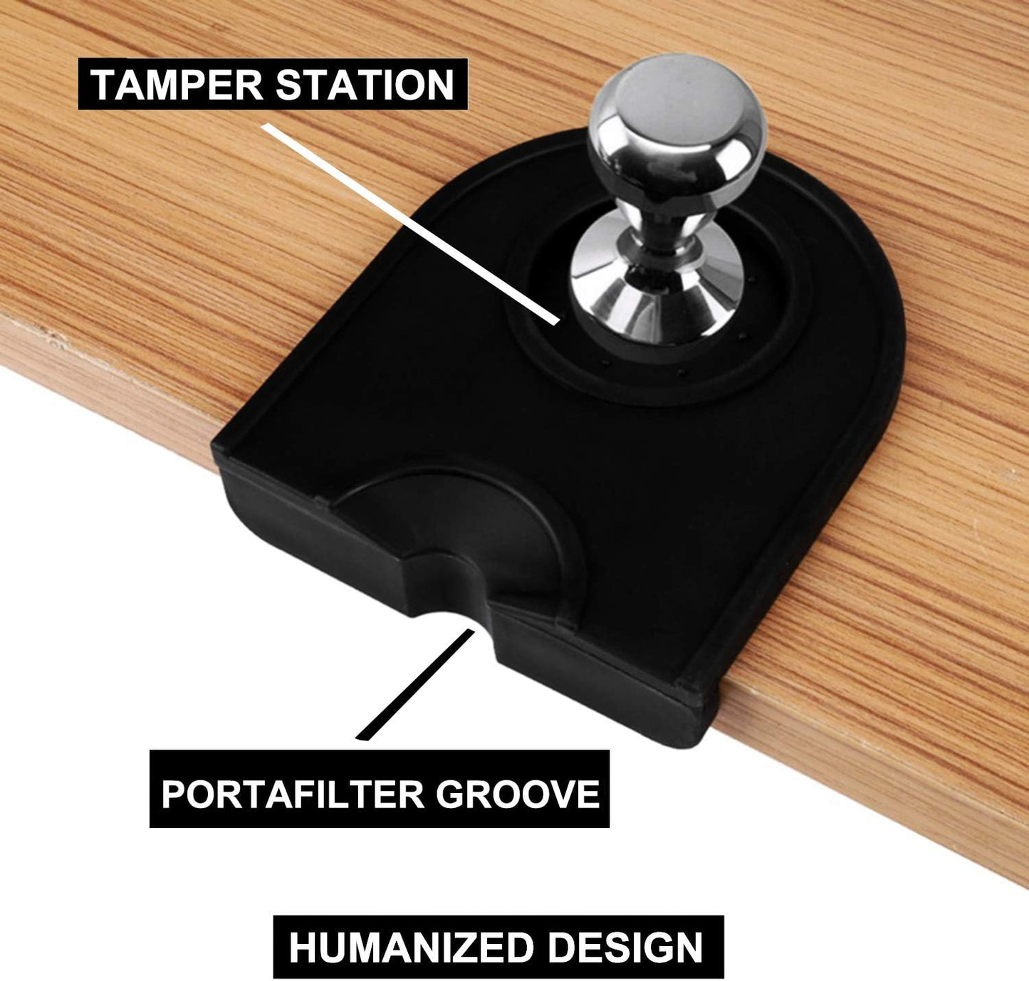 Coffee Tamper Mat Silicone Corner Tamping Mat (Small)