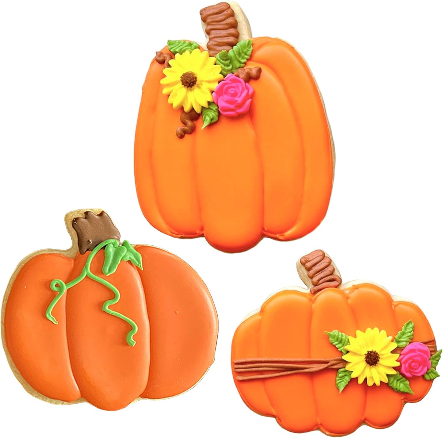 Halloween & Thanksgiving Pumpkin Patch Cookie Cutters 3-Pc. Set Made in USA by Ann Clark