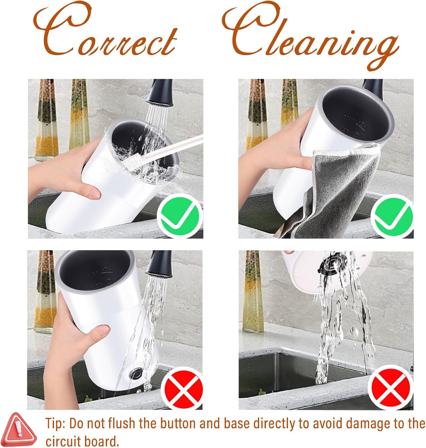 Simple Milk Frother, 2 in 1 Milk Steamer and Frother, Electric Milk Steamer, Milk Warmer and Hot Milk Foam Maker for Latter, Macchiato, Cappuccinos (White)