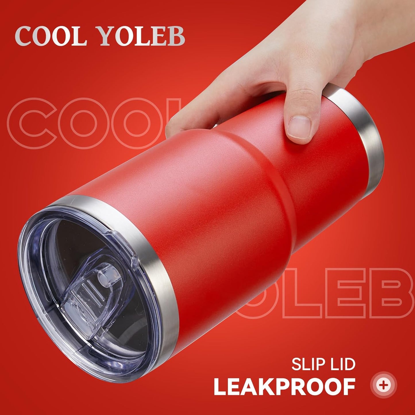 30 oz Tumbler with Lid Stainless Steel Tumblers Vacuum Insulated Cup Reusable Powder Coated Travel Mug Double Wall Leak Proof Portable Cups Keep Cold Drinks for 12 Hours, Wine Red, 1 Pack