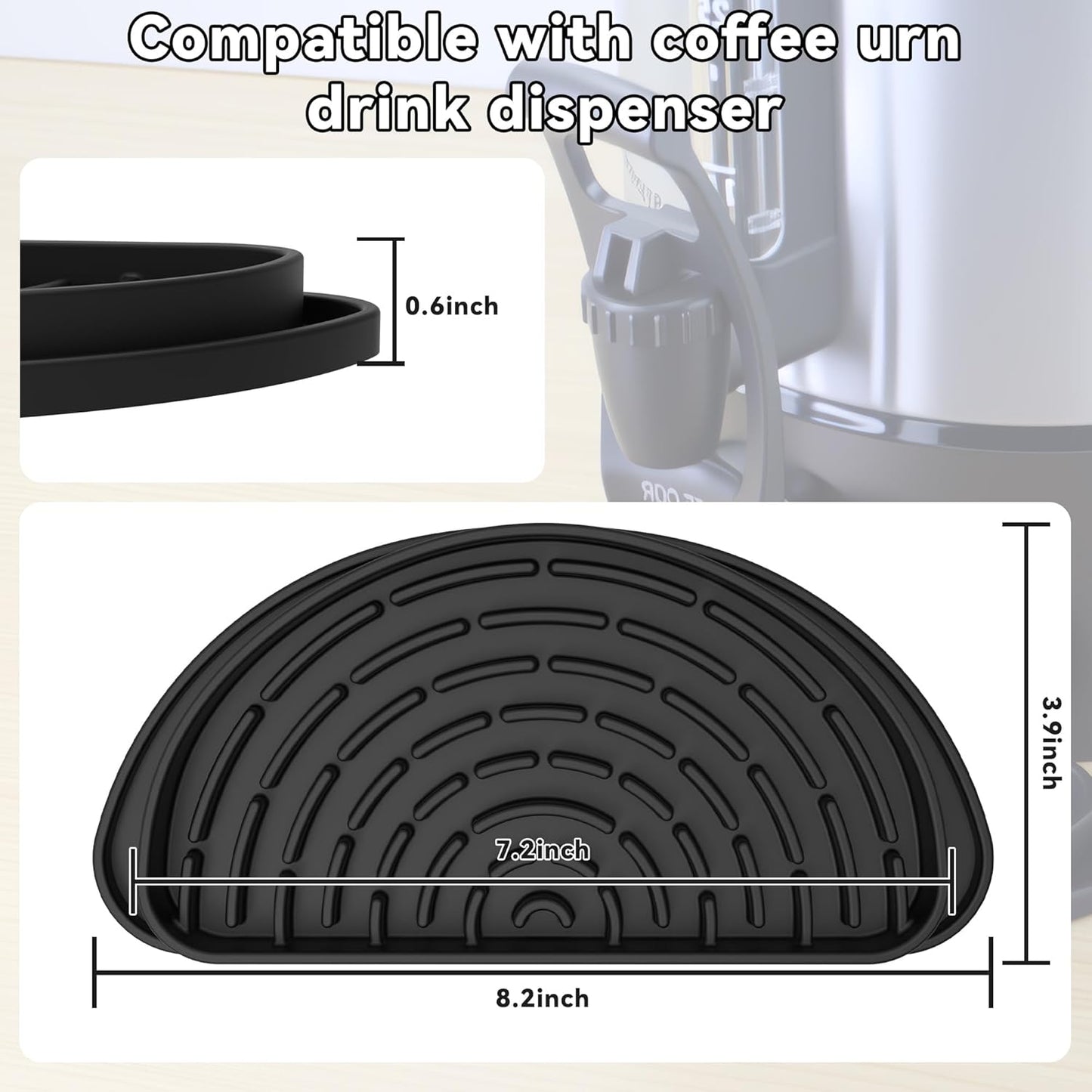 Coffee Drip Tray for Hamilton Beach 45 Cup Coffee Beverage Dispenser, Silicone Drip Pan for Drink Dispenser