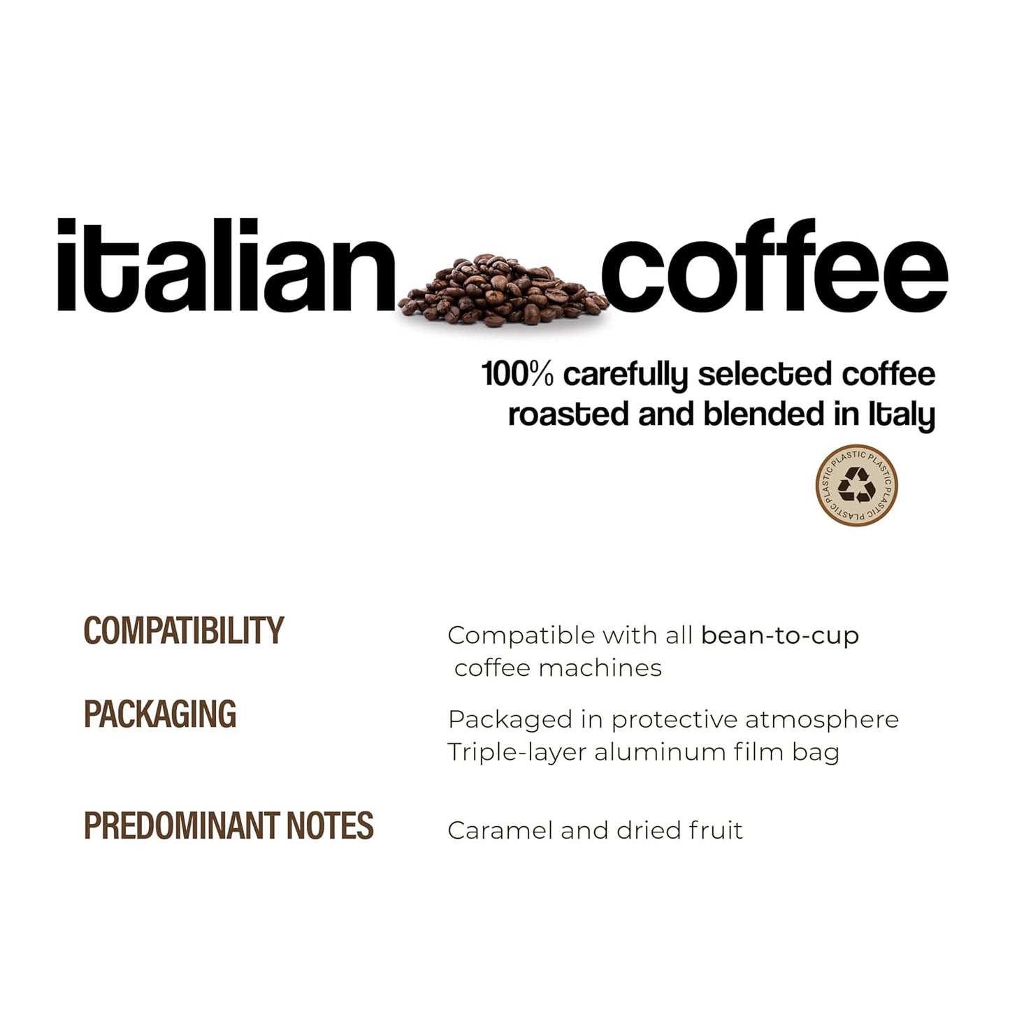 Dongiò Caffè Milano Blend - Whole Bean Coffee, Medium-Light Roast, Premium Coffee Quality, 2.2 Pounds (35.2 Oz - Pack of 1), Delicate Blend with a Very High Aromatic Profile, Sweet and Enveloping