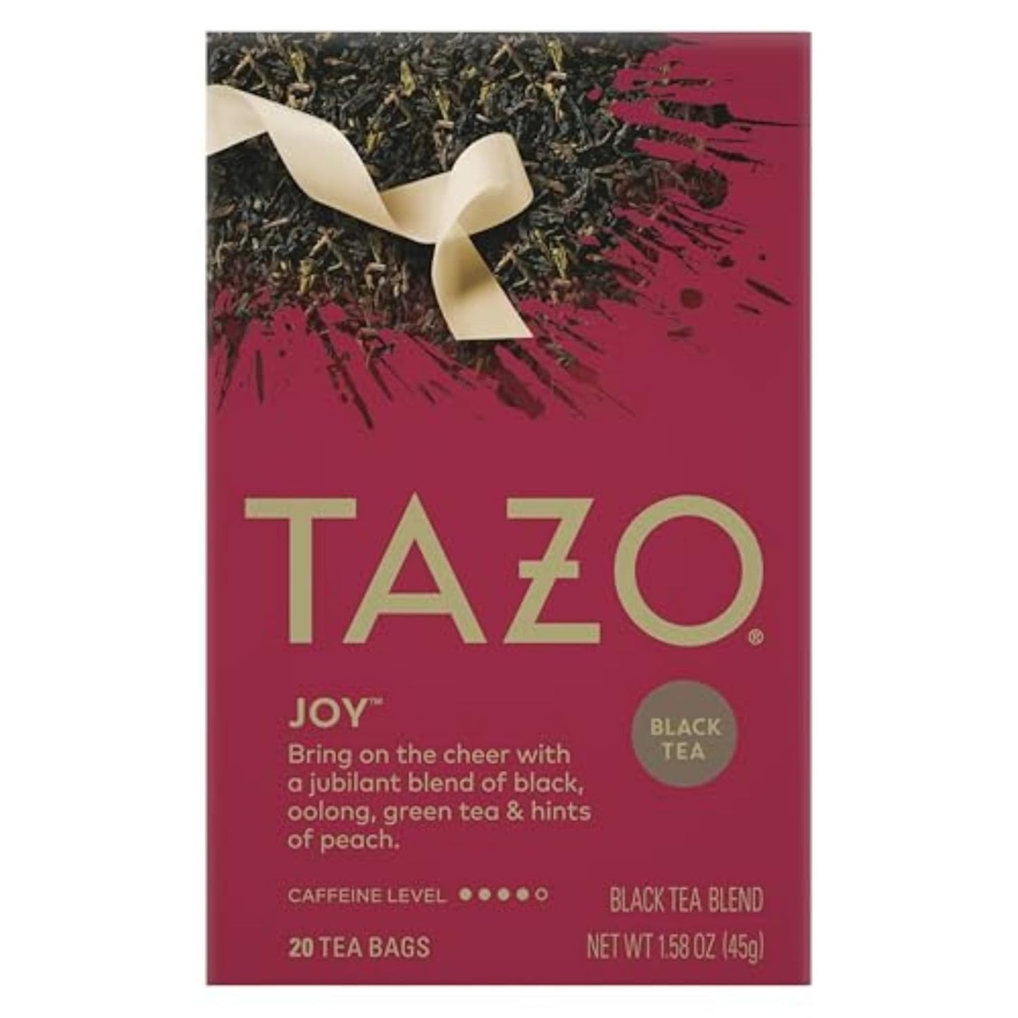TAZO Joy Limited Edition Seasonal Black Tea Blend Tea Bags, 120 Total Bags (20ct - Pack of 6)
