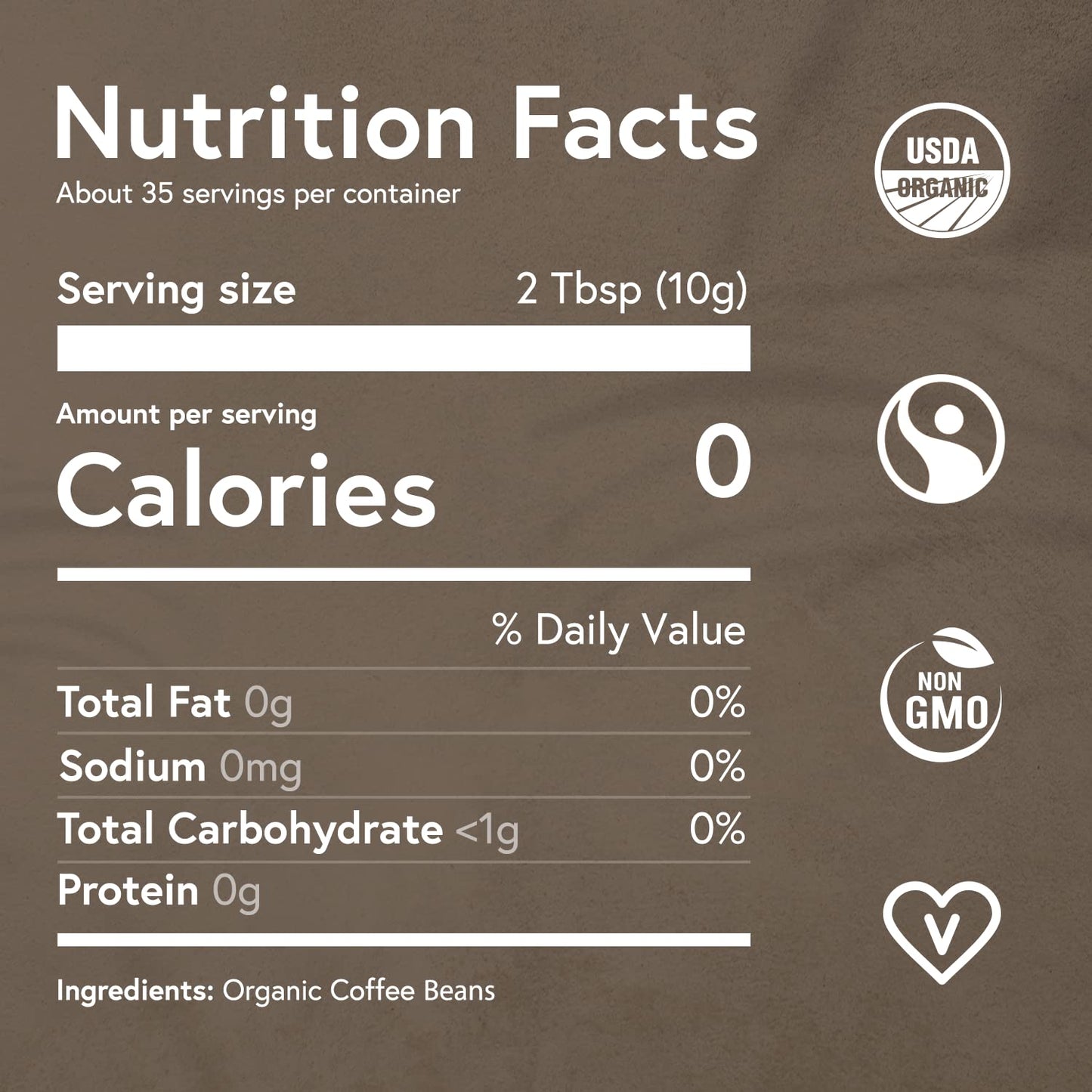 Fabula Low Acid Decaf Coffee Ground, USDA Organic Coffee Medium Roast - Single Origin - Non-GMO - No Molds - Mycotoxins Pesticides Free Coffee - 12 Oz