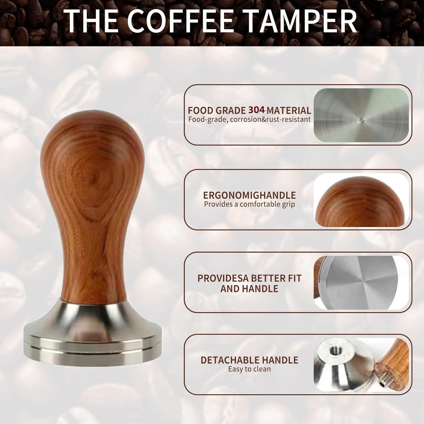 53.3mm Espresso Accessories Kit, 24PCS Coffee Tamper Set，Barista Kit, WDT Tool,stainlesss Frothing Pitcher, Stirrer, Tamper Mat, Latte Art Pen ， Coffee puck screen