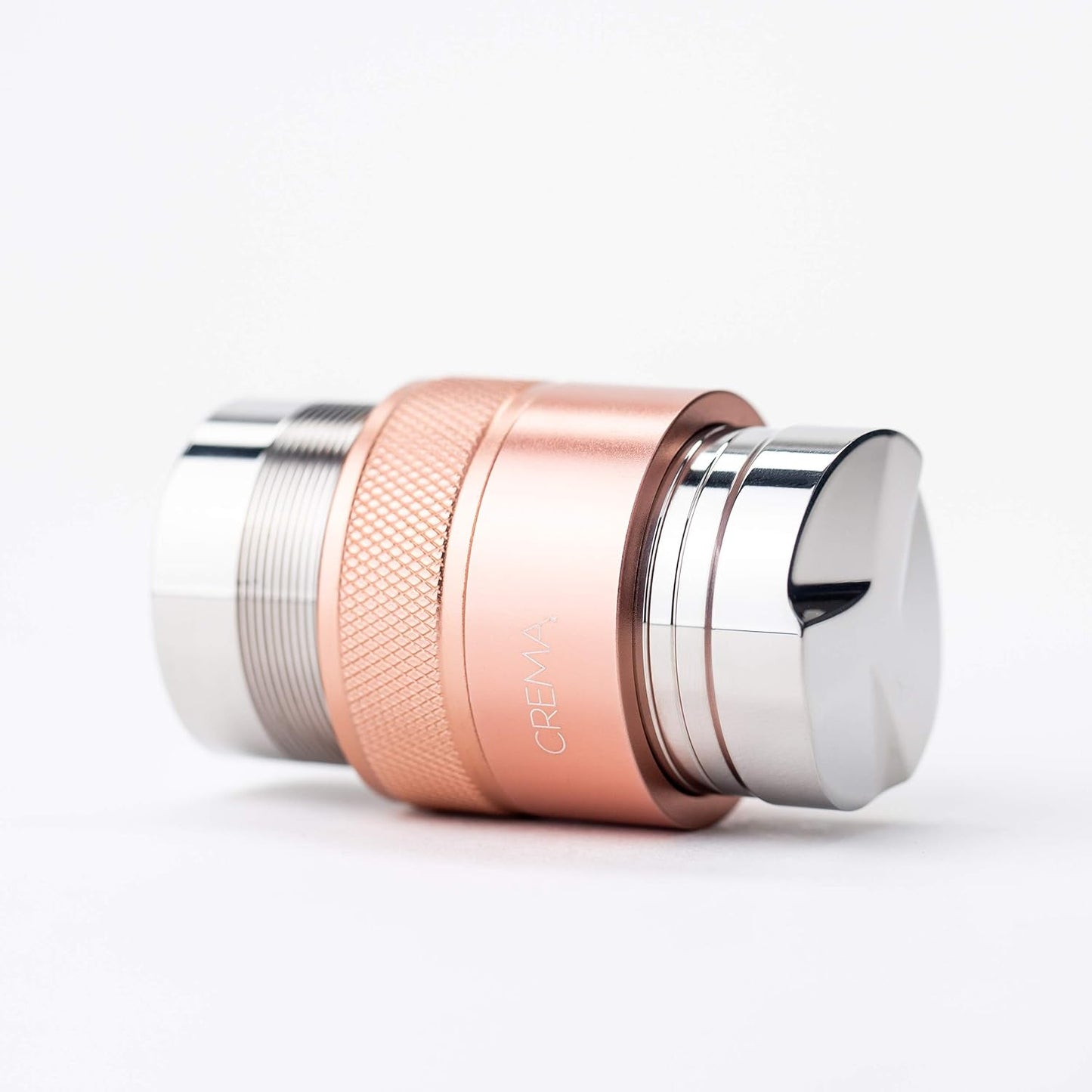 Crema Coffee Products 39.25mm Hand Tamper & Coffee Distributor V2 | Compatible with Flair Classic, Signature,and Neo|Double-Sided, Adjustable Depth Tool|Made with Durable 304 Stainless Steel|Rose Gold