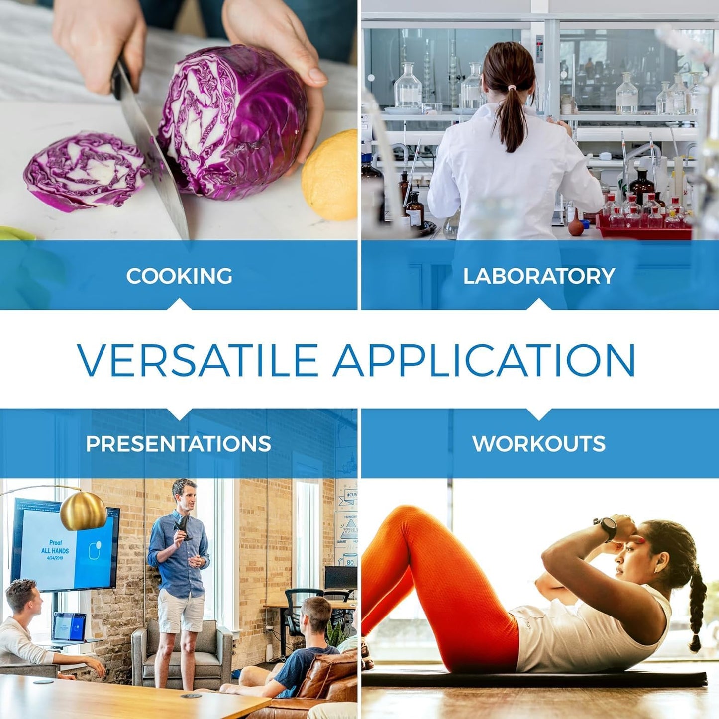 Sper Scientific Portable Digital Kitchen & Lab Timer 810015 - 4 Channel, Large Display, Loud Alarm, Classroom Timer - 2 pc