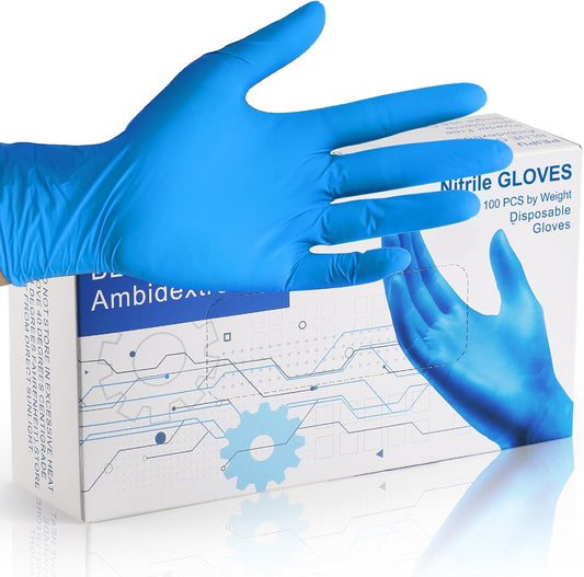 PEIPU Nitrile Disposable Gloves，Powder Free, Cleaning Service Gloves, Latex Free