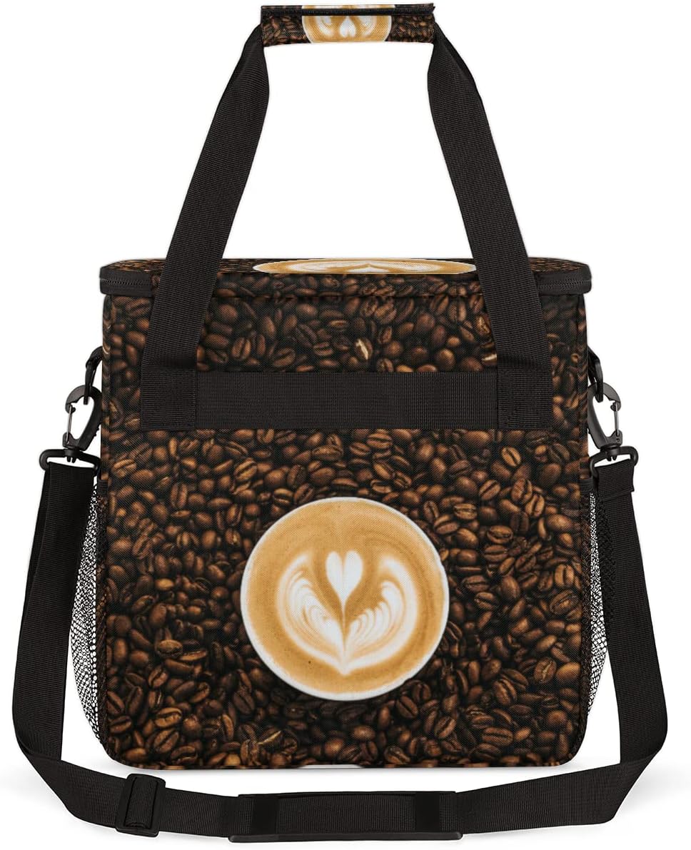 cfpolar Coffee Maker Carrying Case, Travel Storage Tote Bag Compatible with K-Mini or K-Mini Plus, Portable Single Serve Coffee Brewer Case with Pockets for K-Cup Pods