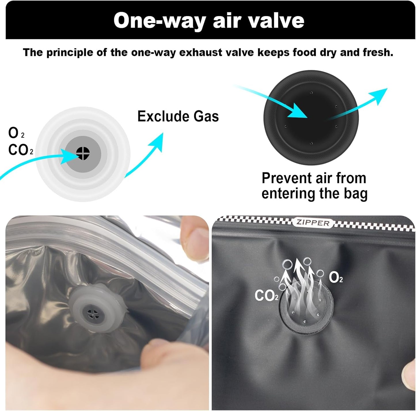 Coffee Bags with Valve(60pcs,16 oz,1 lb) Vented Coffee Beans Packaging Bags High Barrier Aluminumed Foil Flat Bottom Heat Sealed Side Zipper Resealable Storage Bag for Home or Business（White+Gold）