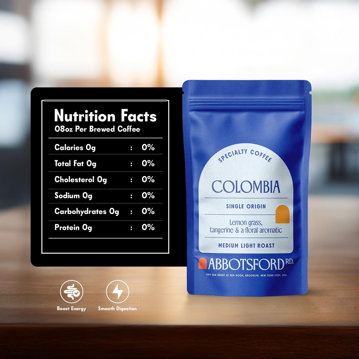 Colombia Ground Coffee, Single Origin Medium-Light Roast Coffee with Lemongrass, Tangerine & Floral Aromatic Notes, Colombian Specialty 12oz Bag, Suitable for Coffee Enthusiasts