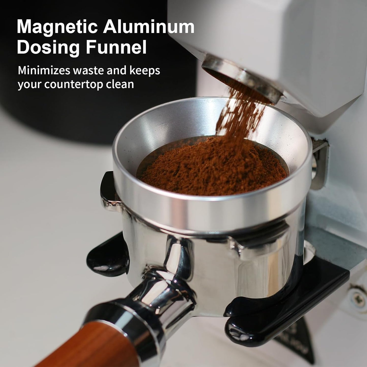 54mm Espresso Tamper Set, 5-IN-1 Espresso Accessories Kit with Coffee Tamper, WDT Tool, Dosing Funnel, Non-slip Mat and Cleaning Brush