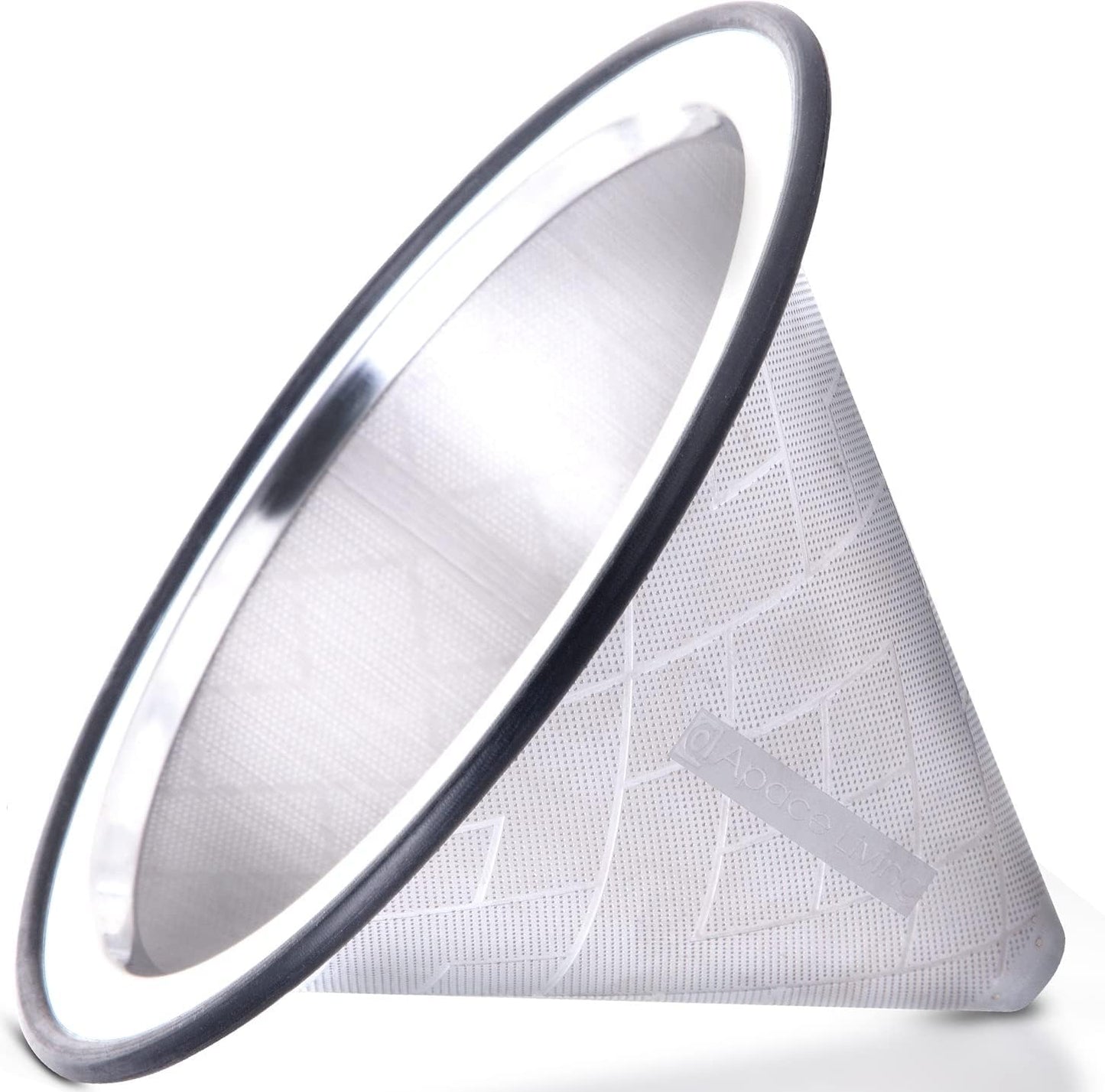 Compatible with Hario V60, Chemex Pour Over Coffee Filter - Wide Metal Base Reusable Stainless Steel Coffee Dripper - Paperless Coffee Filter for Sustainable Brewing