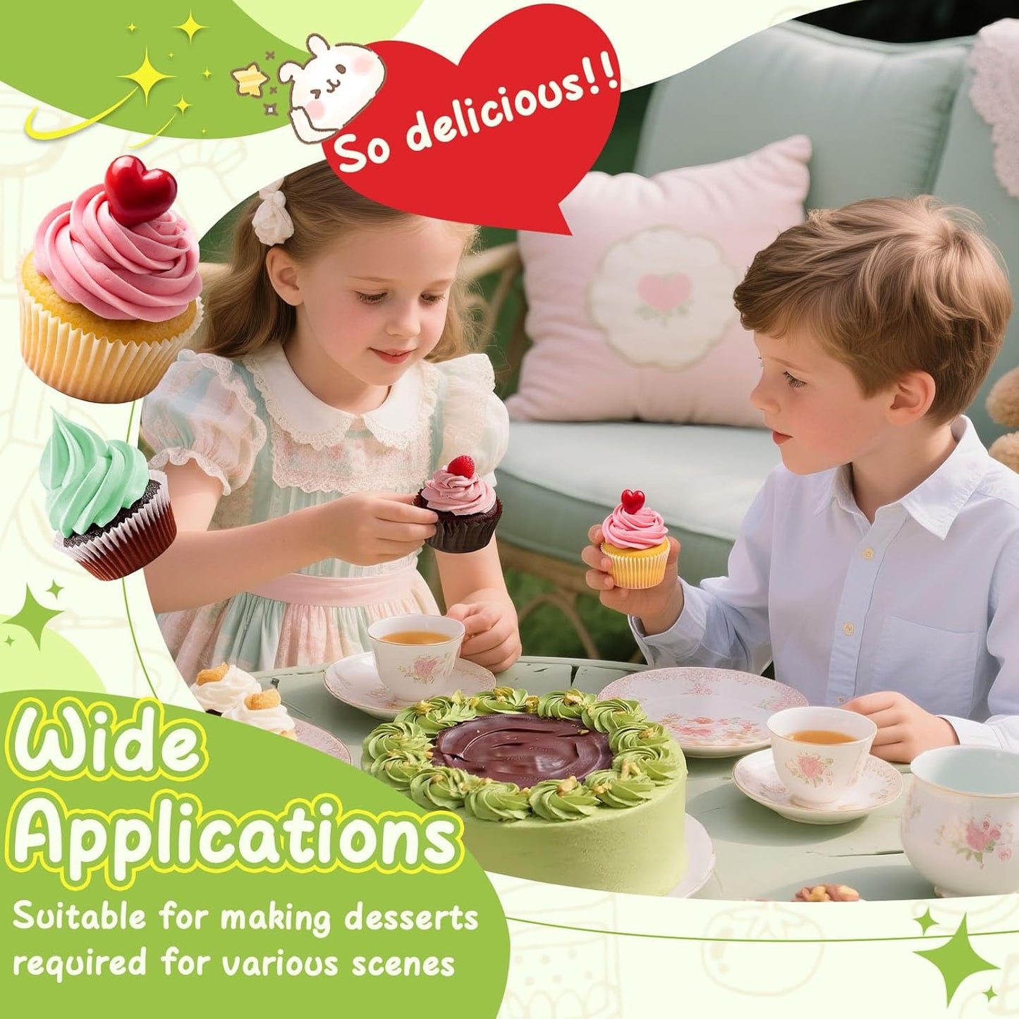 Hendiy 3pcs 2D Cake Piping Tips with 20 Piping Bags, Large Piping Nozzles Decorating Tips, Cake Baking Tools for Cookie Icing Cupcakes, Buttercream,Birthday Cake, Cupcake, DIY Art