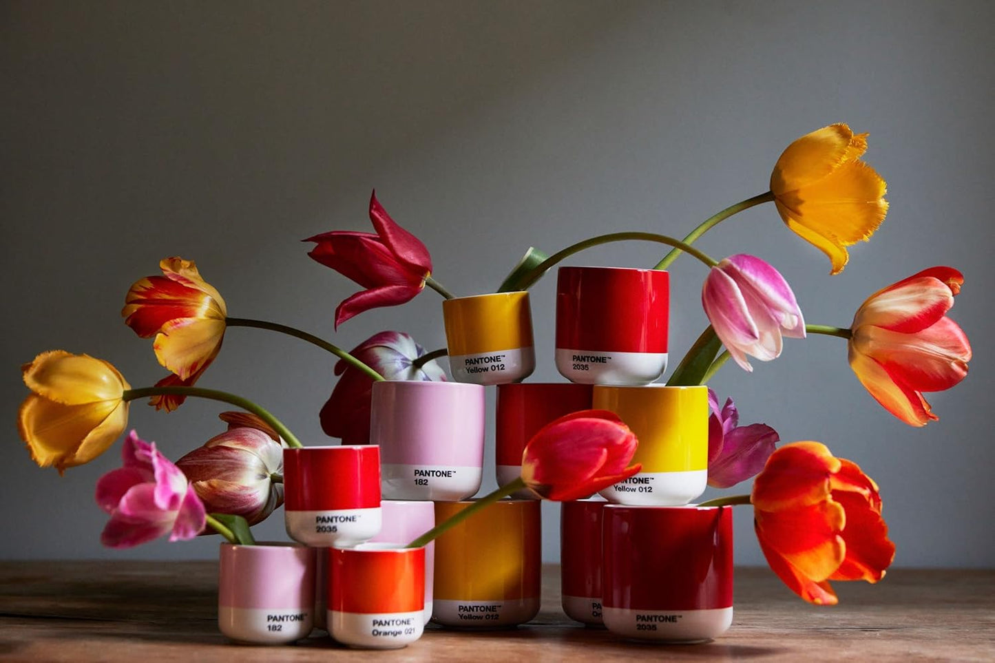 Copenhagen Design Pantone Macchiato Cup - Coffee, Latte, Macchiato Mug - 3.34oz/100ml, Cool Grey 9