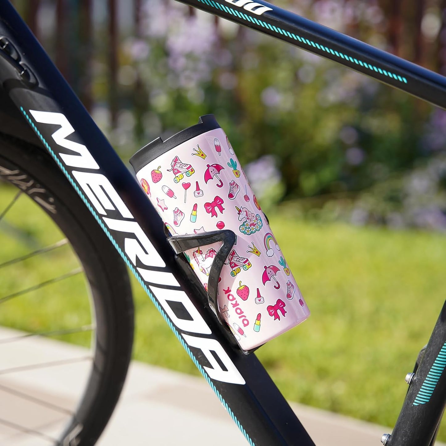 BJPKPK 18oz Tumbler With lid And Straw Stainless Steel Travel Coffee Mug Insulated Tumblers Cups,Hawaii Fruits Purple