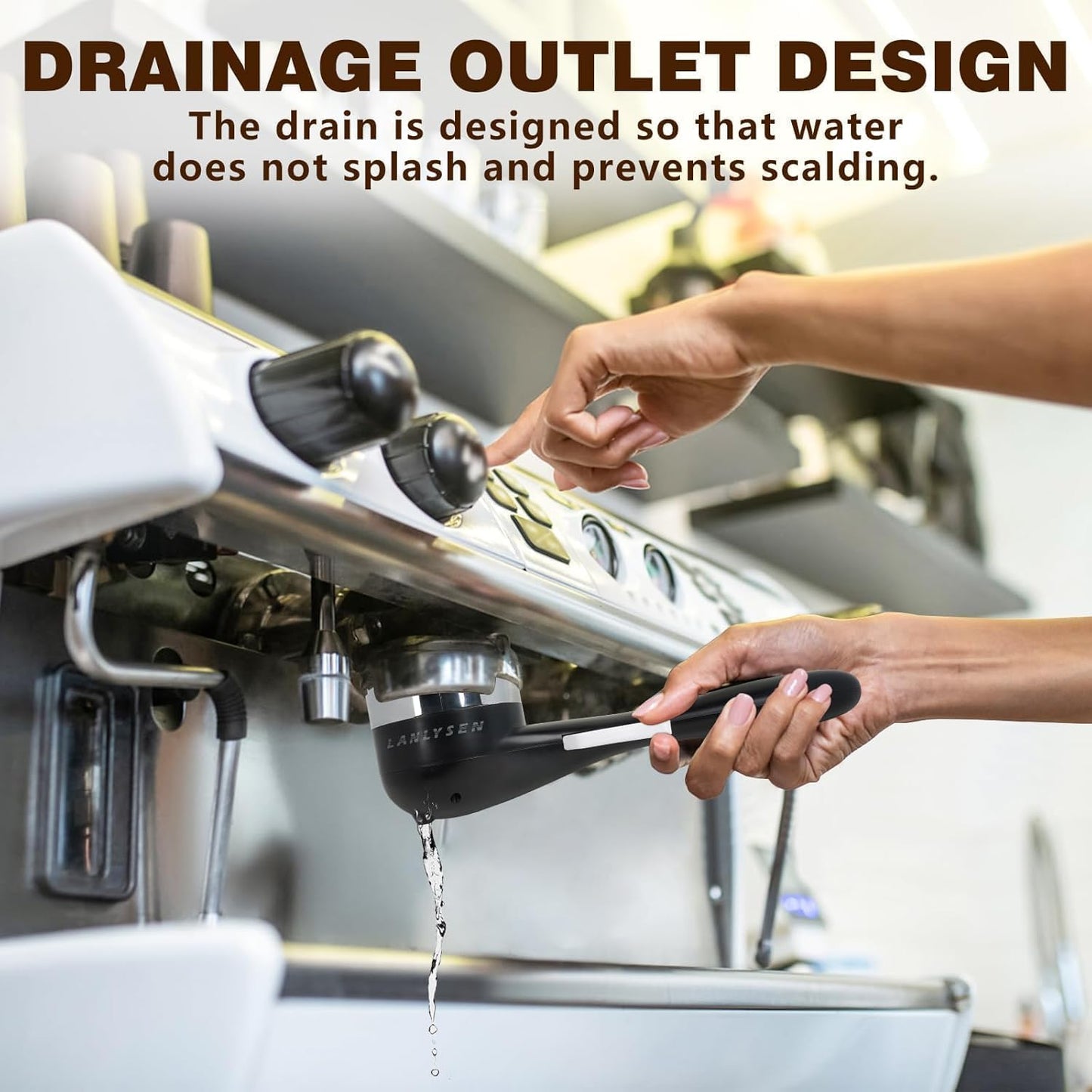 51mm Grouphead Brush Compatible with Delonghi EC0680/ EC0685/ EC885/ Delonghi dedica arte/Smeg/Severin KA5995 Espresso Coffee Machine Cleaning all Grouphead 51mm coffee Maker