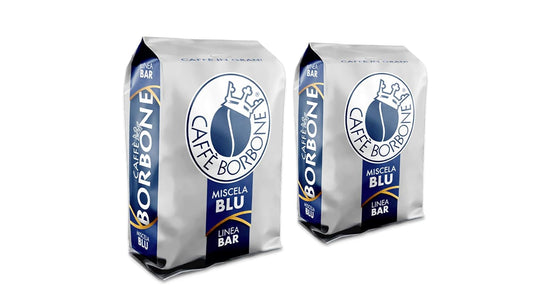 Caffe Borbone Whole Bean Coffee, Medium-Dark Roast, Blue Blend, Authentic Italian Coffee, 2.2 lb Bag (Pack of 2)