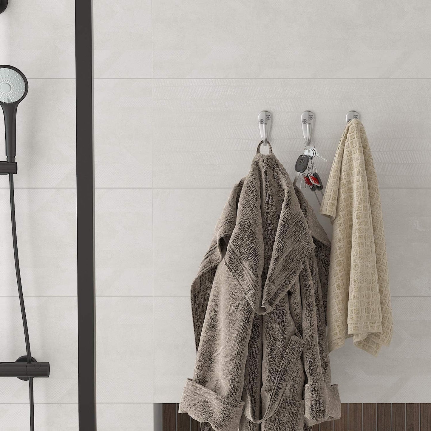 IBosins 20PCS Coat Hooks Wall Mounted Single Prong Robe Hook for Hanging Towel Hooks with 40 Screws for Cup, Mug, Bags, Hat, Cap, Scarf, Pet leashes