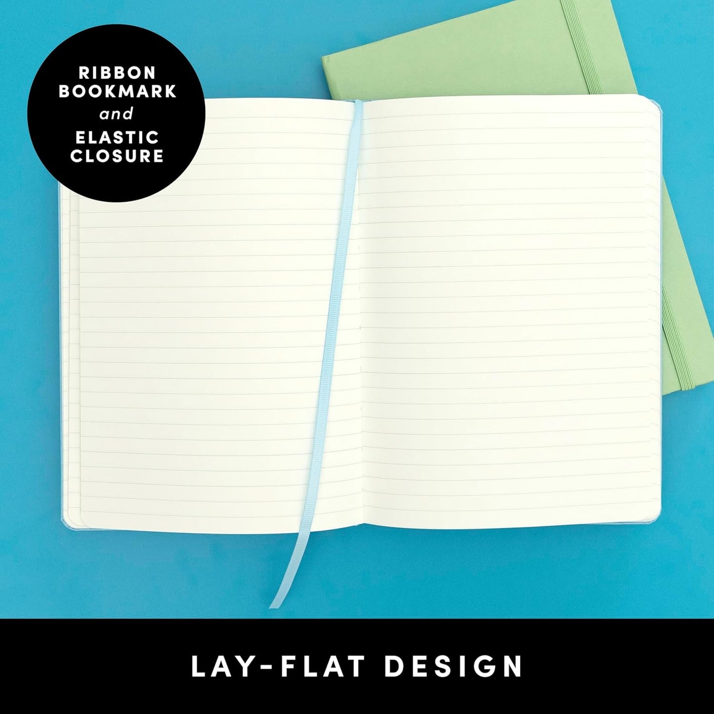 PAPERAGE Lined Journal Notebook, (Blush), 160 Pages, Medium 5.6 in x 8 in - 100 GSM Thick Paper – Hardcover Journaling Notebook for Work, School & Note Taking