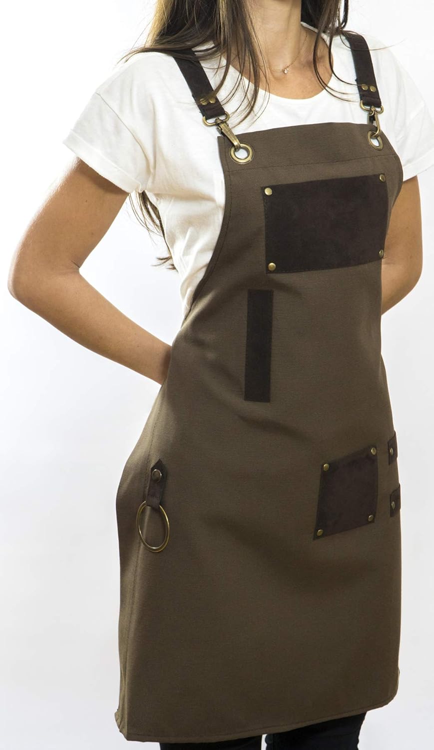 Men and Women Apron for Kitchen, Gardening, Artist, Chef, Work | Canvas, Waterproof, Adjustable Straps Unisex