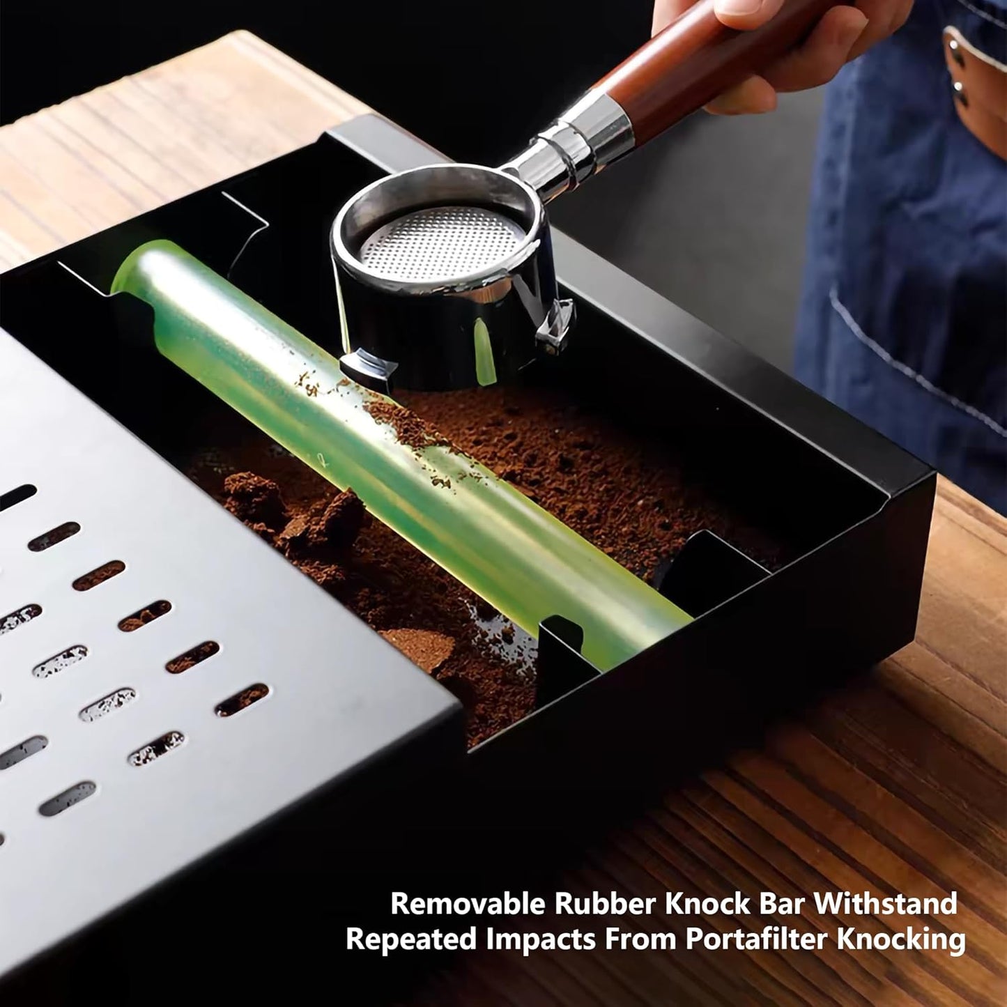 Coffee Knock Box Large Size Espresso Knocker Coffee Grounds Knock Drawer